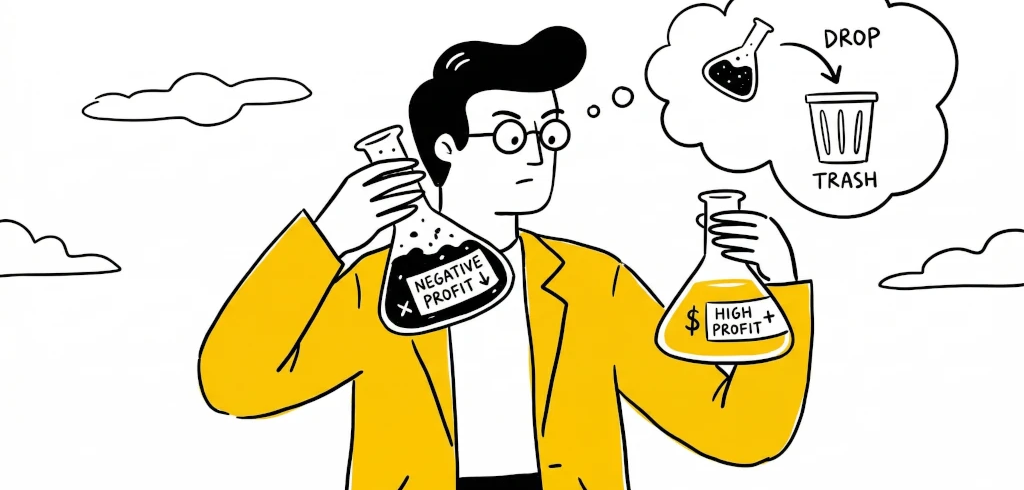 dropping negative profit projects